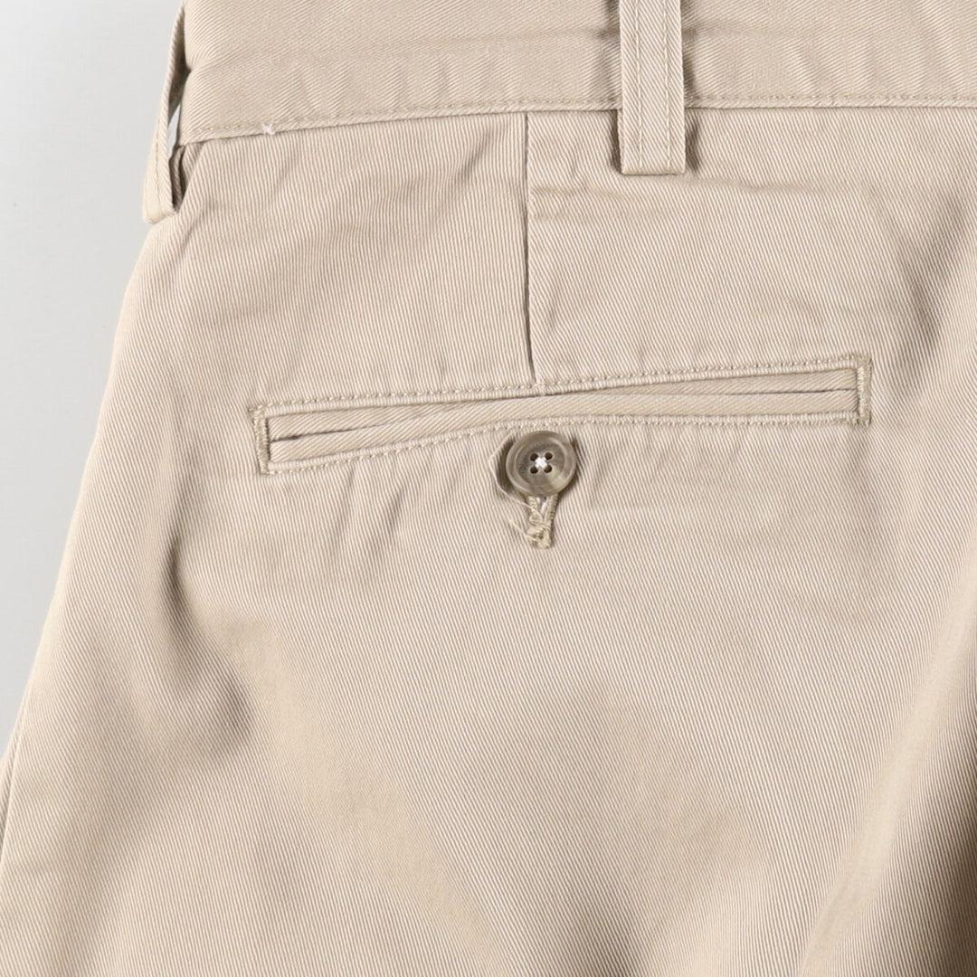 Ralph Lauren POLO by Ralph Lauren Two-pleat Chino Pants for Men, W33 equivalent cotton Beige type Vintage Second Hand