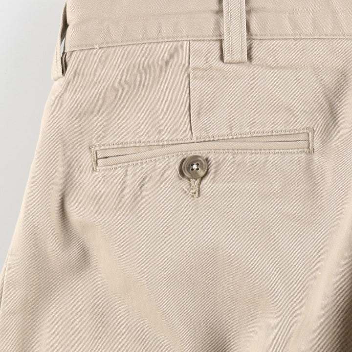 Ralph Lauren POLO by Ralph Lauren Two-pleat Chino Pants for Men, W33 equivalent cotton Beige type Vintage Second Hand