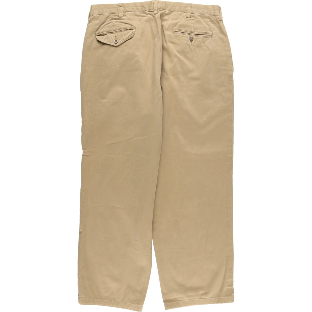 Ralph Lauren POLO by Ralph Lauren Two-pleat Chino Pants for Men, W34 equivalent cotton Beige type Vintage Second Hand