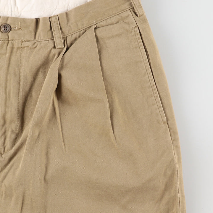 Ralph Lauren POLO by Ralph Lauren Two-pleat Chino Pants for Men, W34 equivalent cotton Beige type Vintage Second Hand