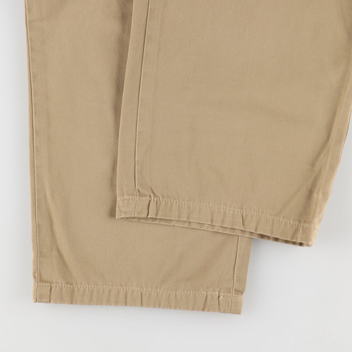 Ralph Lauren POLO by Ralph Lauren Two-pleat Chino Pants for Men, W34 equivalent cotton Beige type Vintage Second Hand