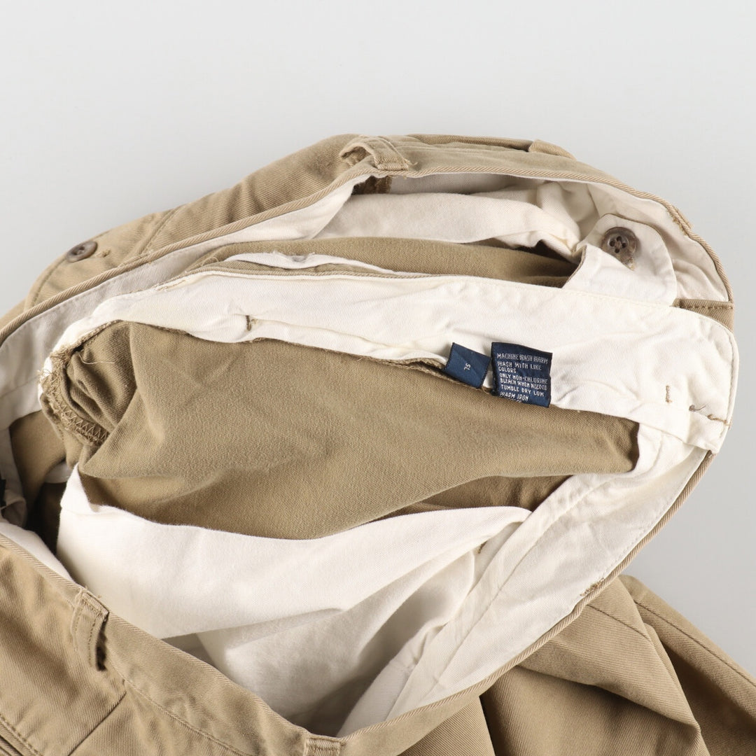 Ralph Lauren POLO by Ralph Lauren Two-pleat Chino Pants for Men, W34 equivalent cotton Beige type Vintage Second Hand