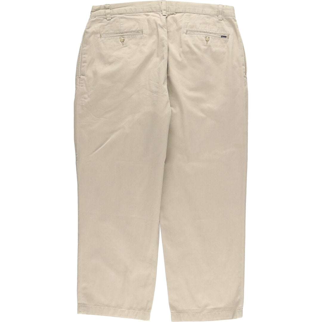 Ralph Lauren POLO RALPH LAUREN Classic Fit Two-Pleated Chino Pants, Men's, Size W35 cotton Beige type Vintage Second Hand