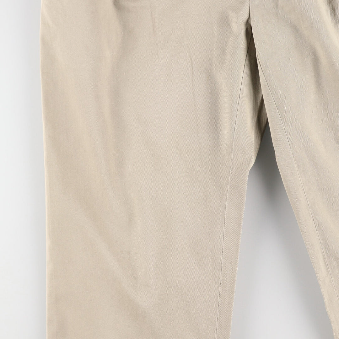 Ralph Lauren POLO RALPH LAUREN Classic Fit Two-Pleated Chino Pants, Men's, Size W35 cotton Beige type Vintage Second Hand