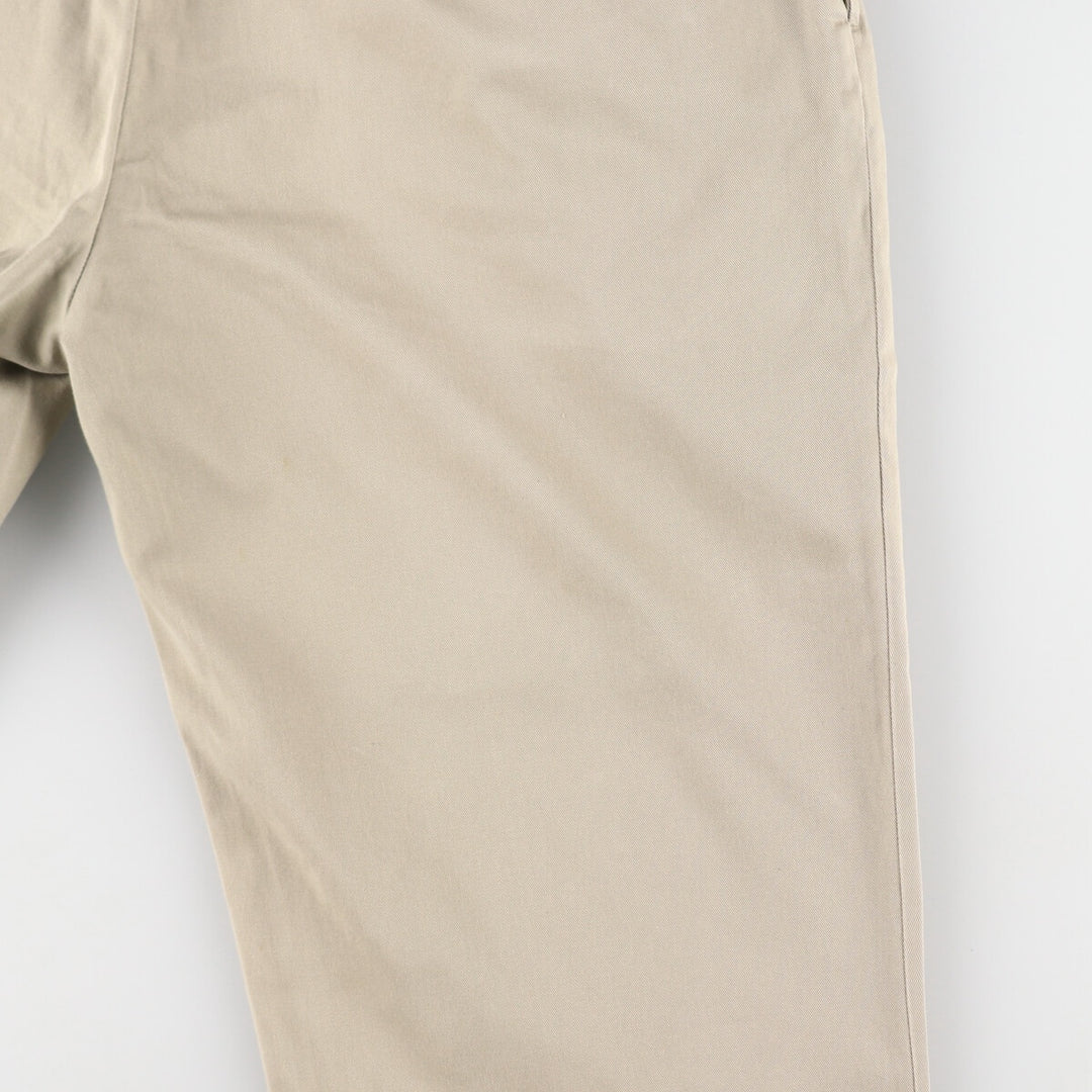 Ralph Lauren POLO RALPH LAUREN Classic Fit Two-Pleated Chino Pants, Men's, Size W35 cotton Beige type Vintage Second Hand