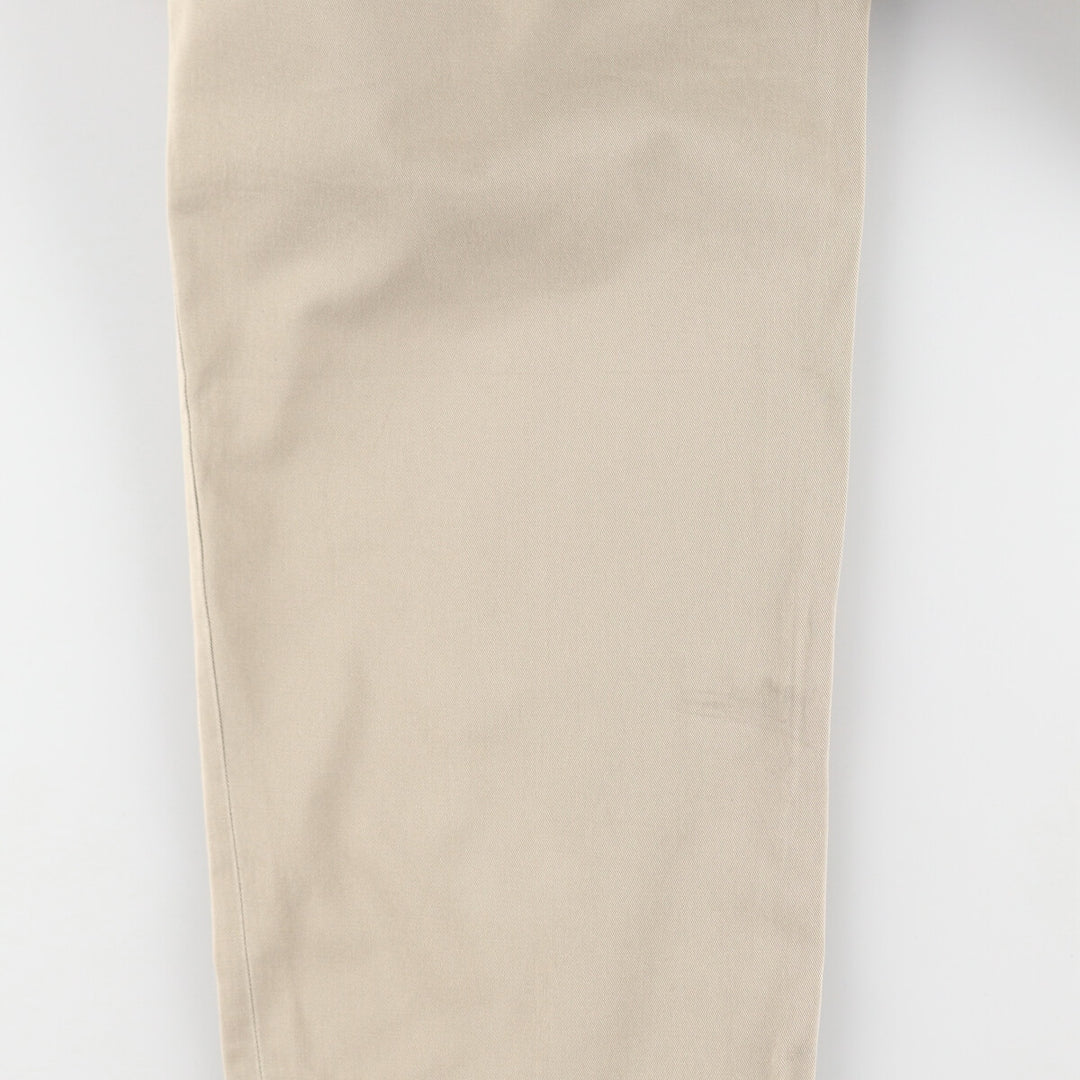 Ralph Lauren POLO RALPH LAUREN Classic Fit Two-Pleated Chino Pants, Men's, Size W35 cotton Beige type Vintage Second Hand