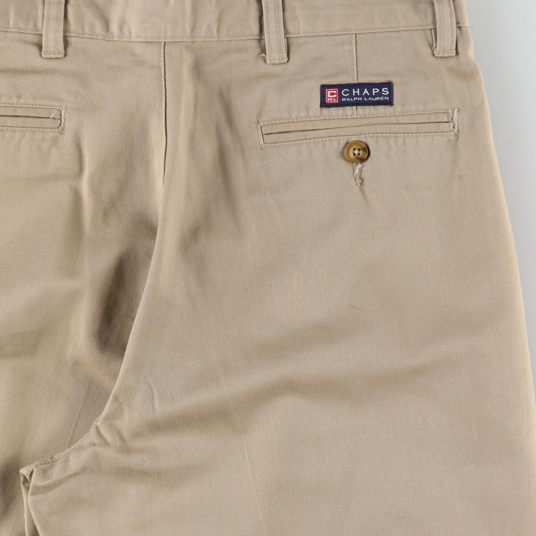 90'S Ralph Lauren CHAPS Two-pleat Chino Pants Men's W32 Vintage / eaa494786