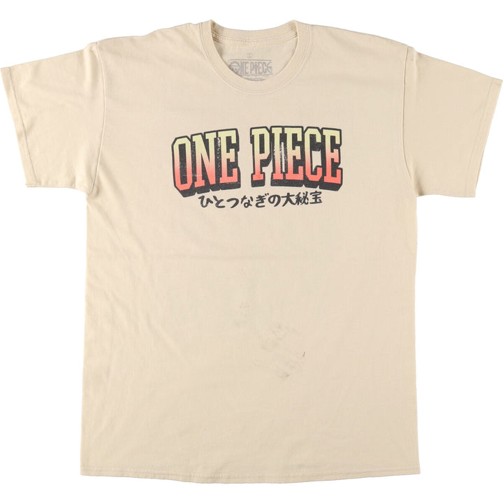 ONE PIECE Back Print Character Print T-Shirt Men's L size /eaa494887