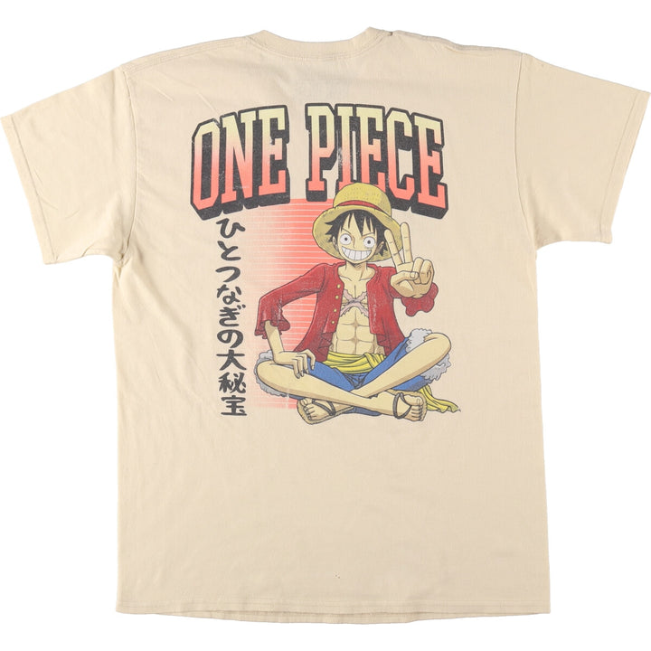 ONE PIECE Back Print Character Print T-Shirt Men's L size /eaa494887