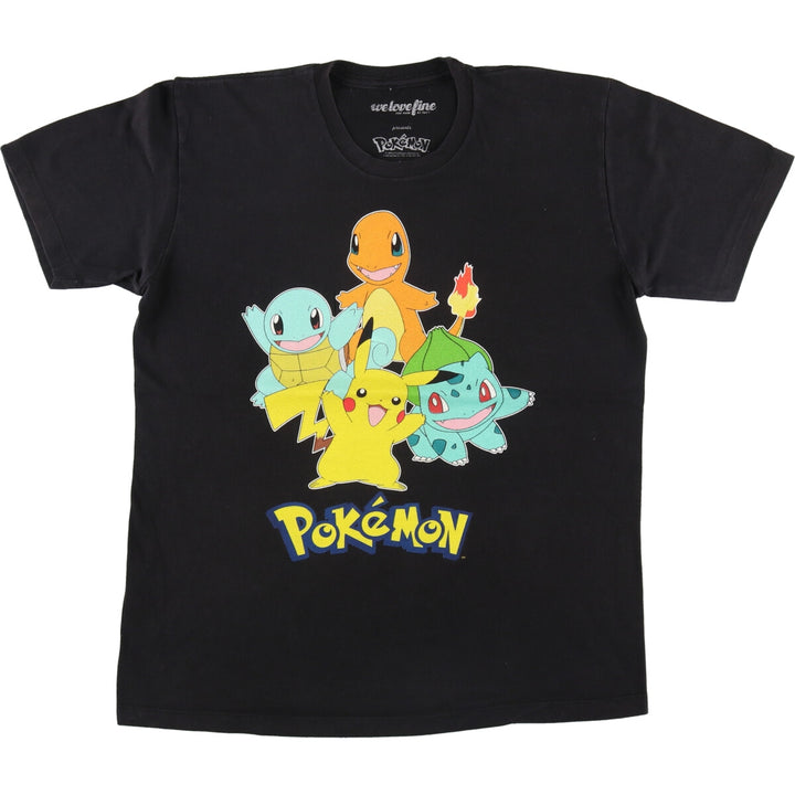 POKEMON Pokemon character print T-shirt Men's L size /eaa494892