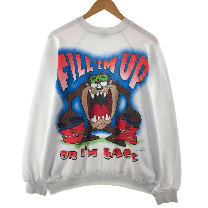 90'S Looney Tunes Tasmanian Devil character sweatshirt, made in USA, men's XL size /eaa494895