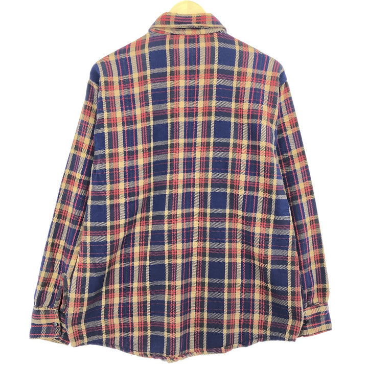 60s-70'S FROSTPROOF Long Sleeve Flannel Check Shirt Made in USA Men's L Size Vintage /eaa494951