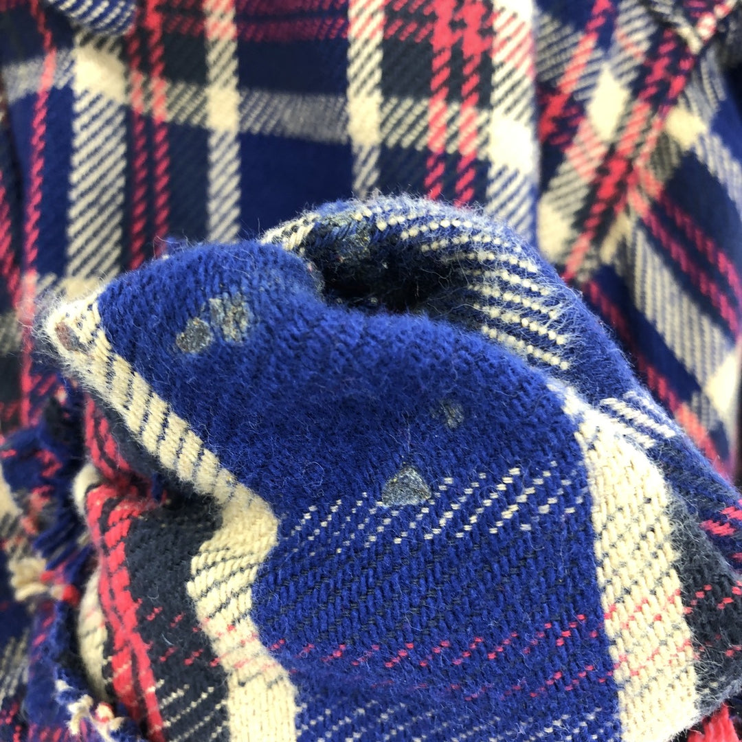 60s-70'S FROSTPROOF Long Sleeve Flannel Check Shirt Made in USA Men's L Size Vintage /eaa494951