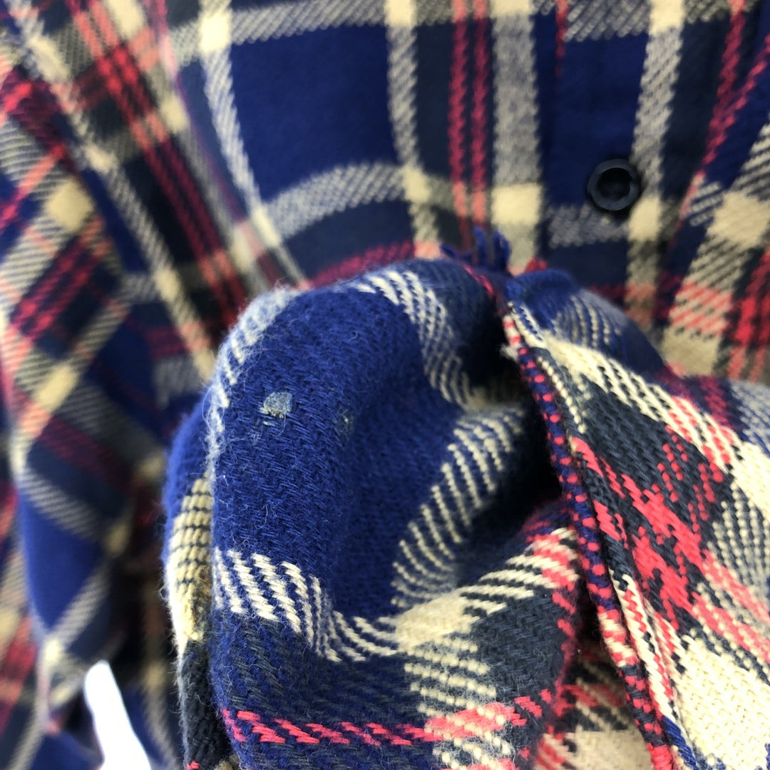 60s-70'S FROSTPROOF Long Sleeve Flannel Check Shirt Made in USA Men's L Size Vintage /eaa494951