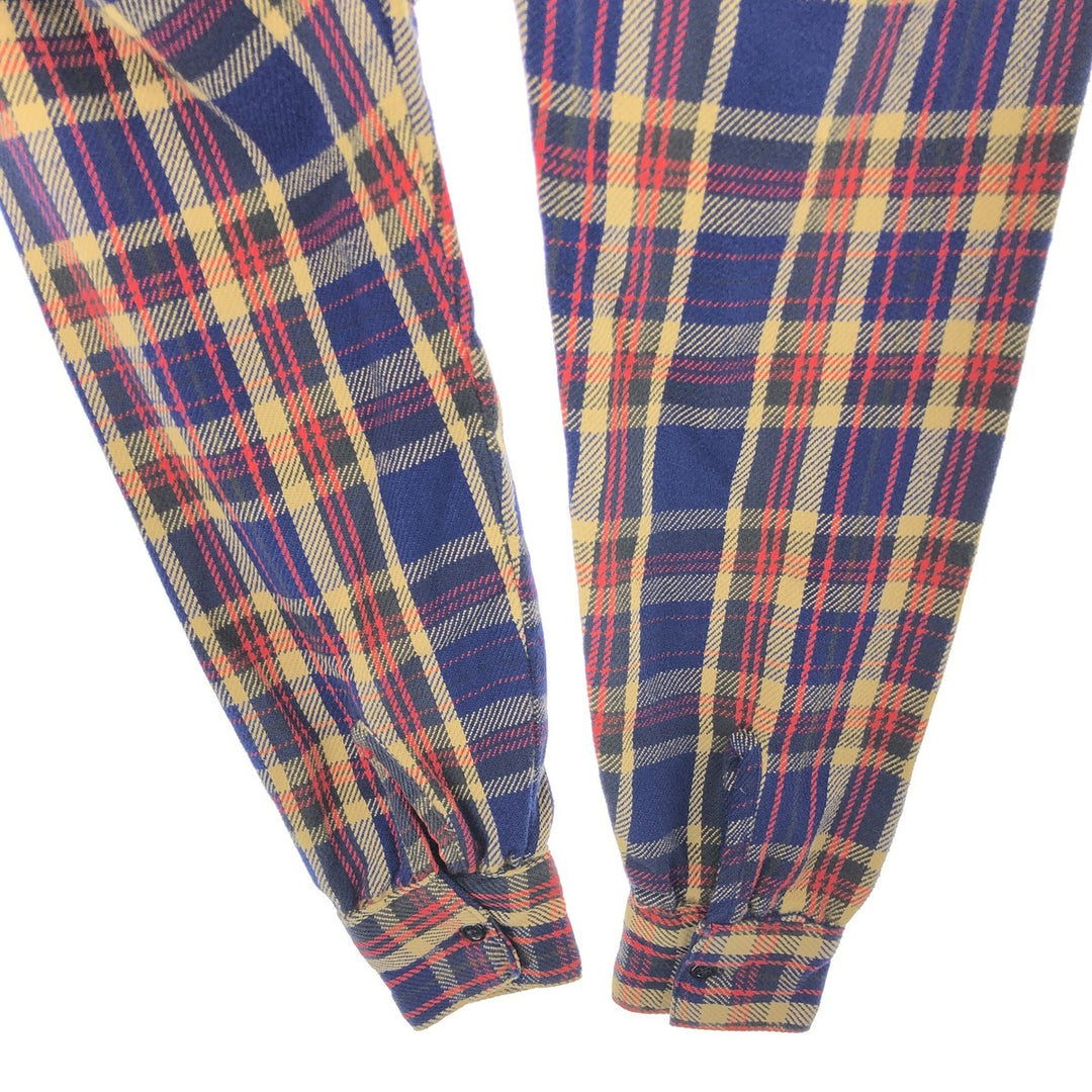 60s-70'S FROSTPROOF Long Sleeve Flannel Check Shirt Made in USA Men's L Size Vintage /eaa494951