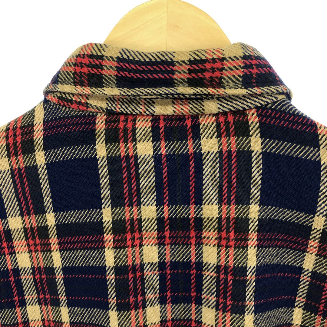 60s-70'S FROSTPROOF Long Sleeve Flannel Check Shirt Made in USA Men's L Size Vintage /eaa494951