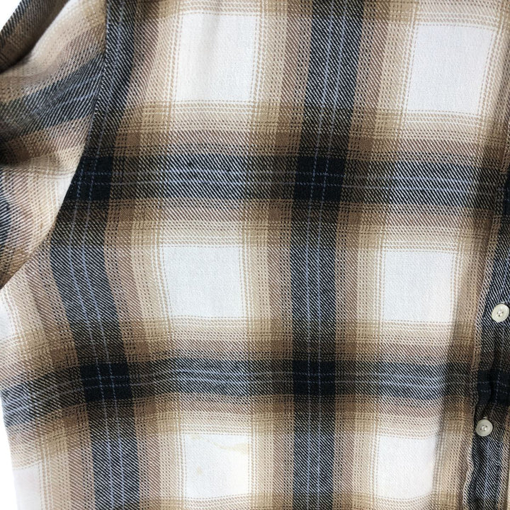 90'S GAP Old Gap Ombre Check Long Sleeve Light Nell Check Shirt Men's L Size Vintage /eaa494992