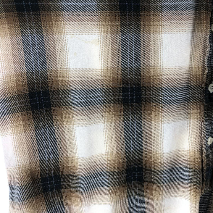 90'S GAP Old Gap Ombre Check Long Sleeve Light Nell Check Shirt Men's L Size Vintage /eaa494992