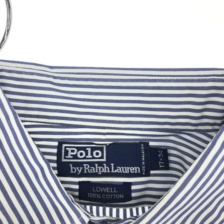 Ralph Lauren LOWELL long sleeve cotton striped shirt, men's XL size /eaa494997