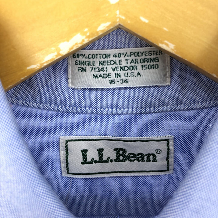 80'S LLBean long sleeve button down shirt made in USA, men's size L, vintage /eaa494998