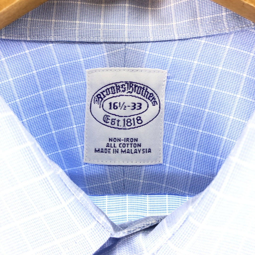 Brooks Brothers Est.1818 Long Sleeve Cotton Check Shirt Men's Size L / eaa495015