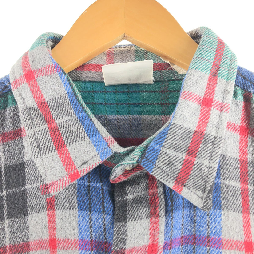 Van Heusen 417 Long Sleeve Heavy Flannel Check Shirt Men's XL /eaa495022