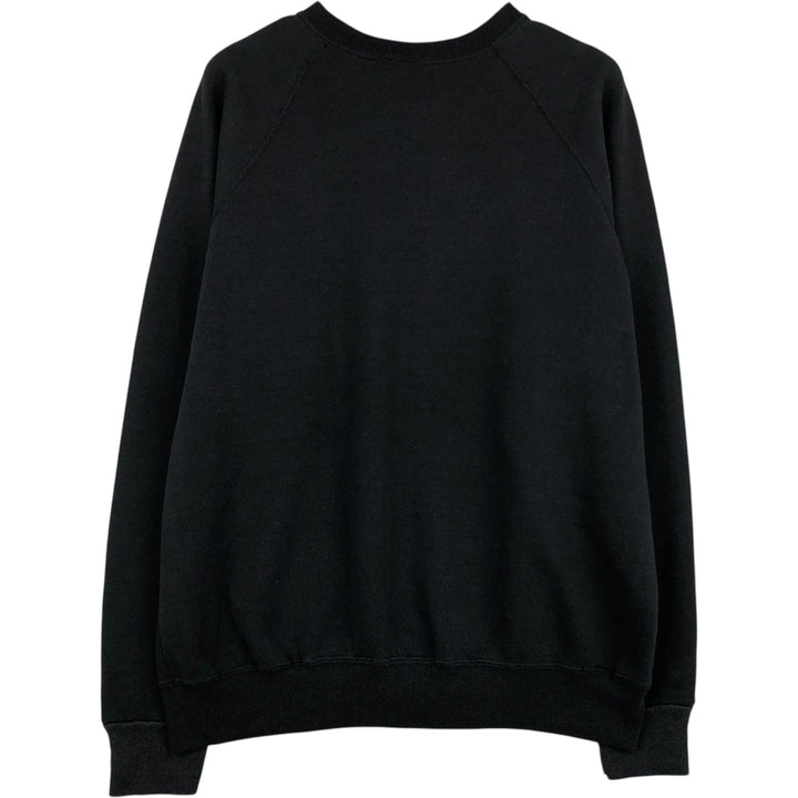 90'S Lee Midweight Plain Blank Sweatshirt, Made in USA, Men's XL equivalent, Vintage cotton black type Vintage Second Hand