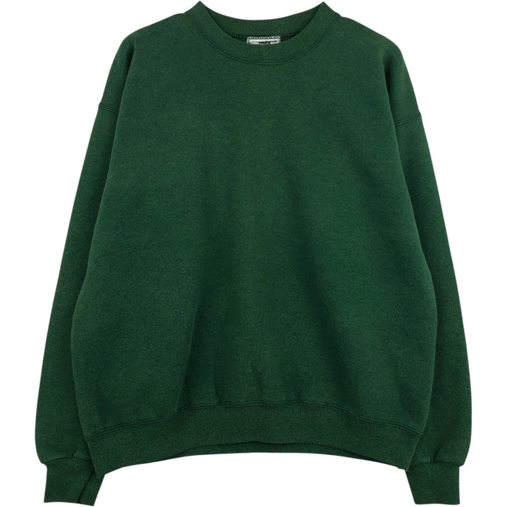 Vintage 90'S Lee Heavy Weight Solid Color Blank Sweatshirt, Made in USA, Men's Size L cotton green type Vintage Second Hand