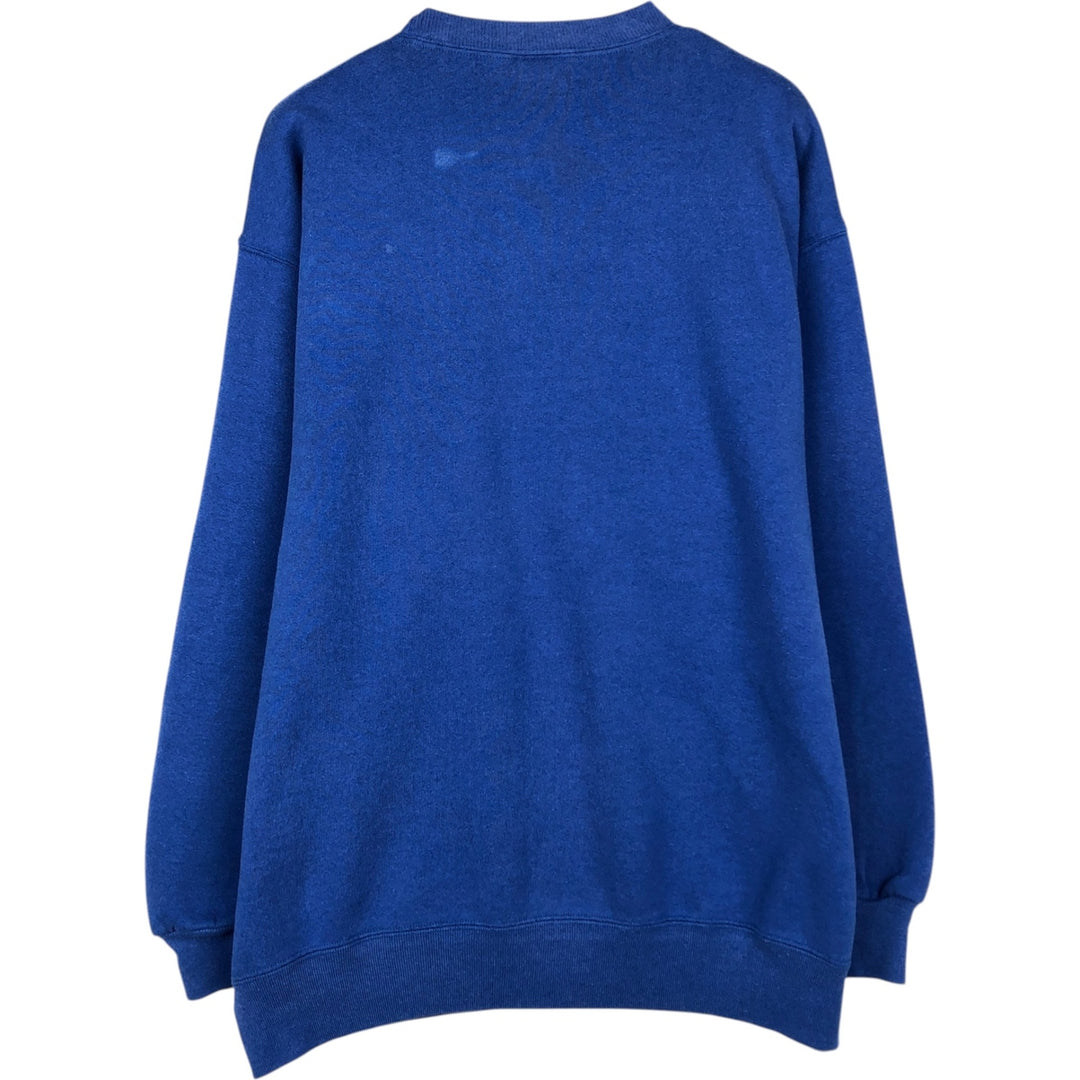 90'S Russell plain blank sweatshirt, sweatshirt, made in USA, men's XXL, vintage cotton blue type Vintage Second Hand