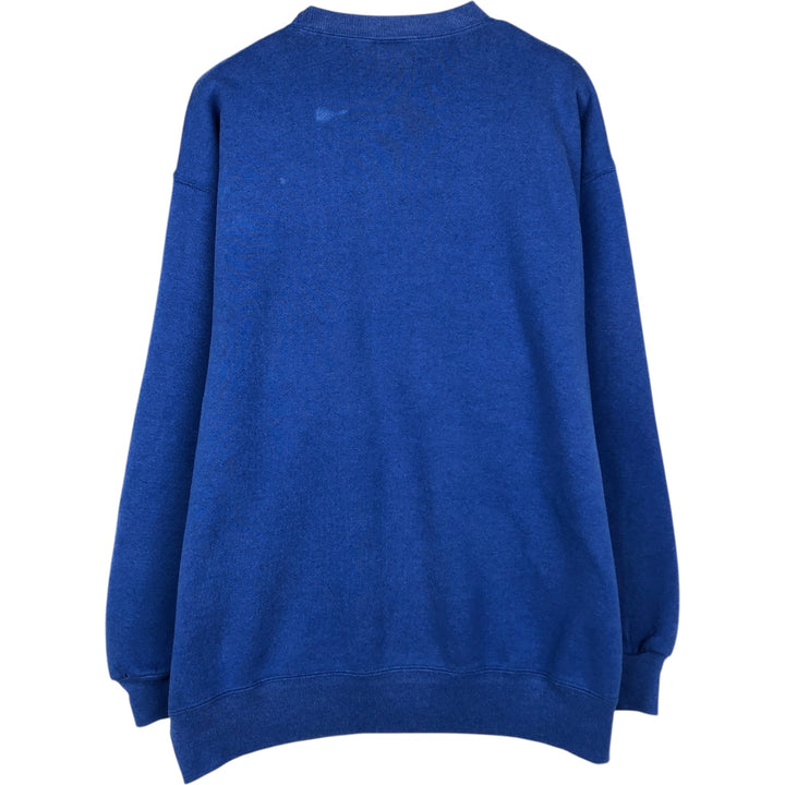 90'S Russell plain blank sweatshirt, sweatshirt, made in USA, men's XXL, vintage cotton blue type Vintage Second Hand