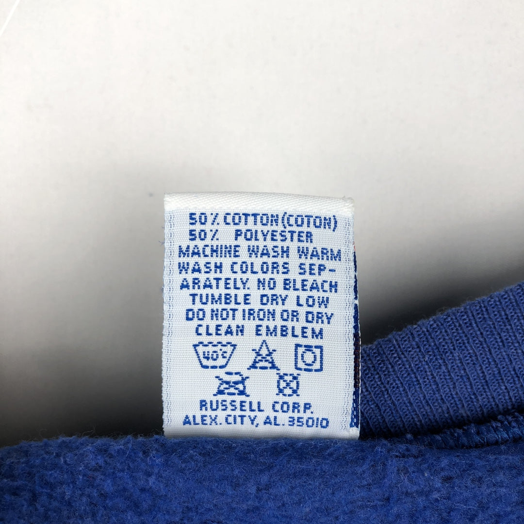 90'S Russell plain blank sweatshirt, sweatshirt, made in USA, men's XXL, vintage cotton blue type Vintage Second Hand