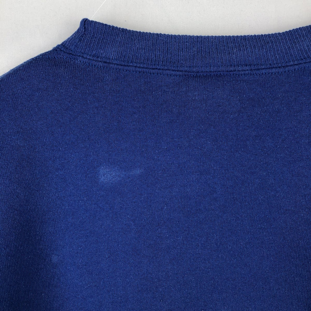 90'S Russell plain blank sweatshirt, sweatshirt, made in USA, men's XXL, vintage cotton blue type Vintage Second Hand