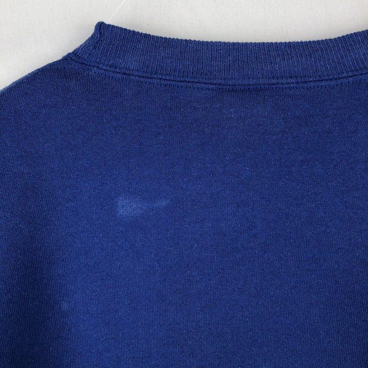 90'S Russell plain blank sweatshirt, sweatshirt, made in USA, men's XXL, vintage cotton blue type Vintage Second Hand