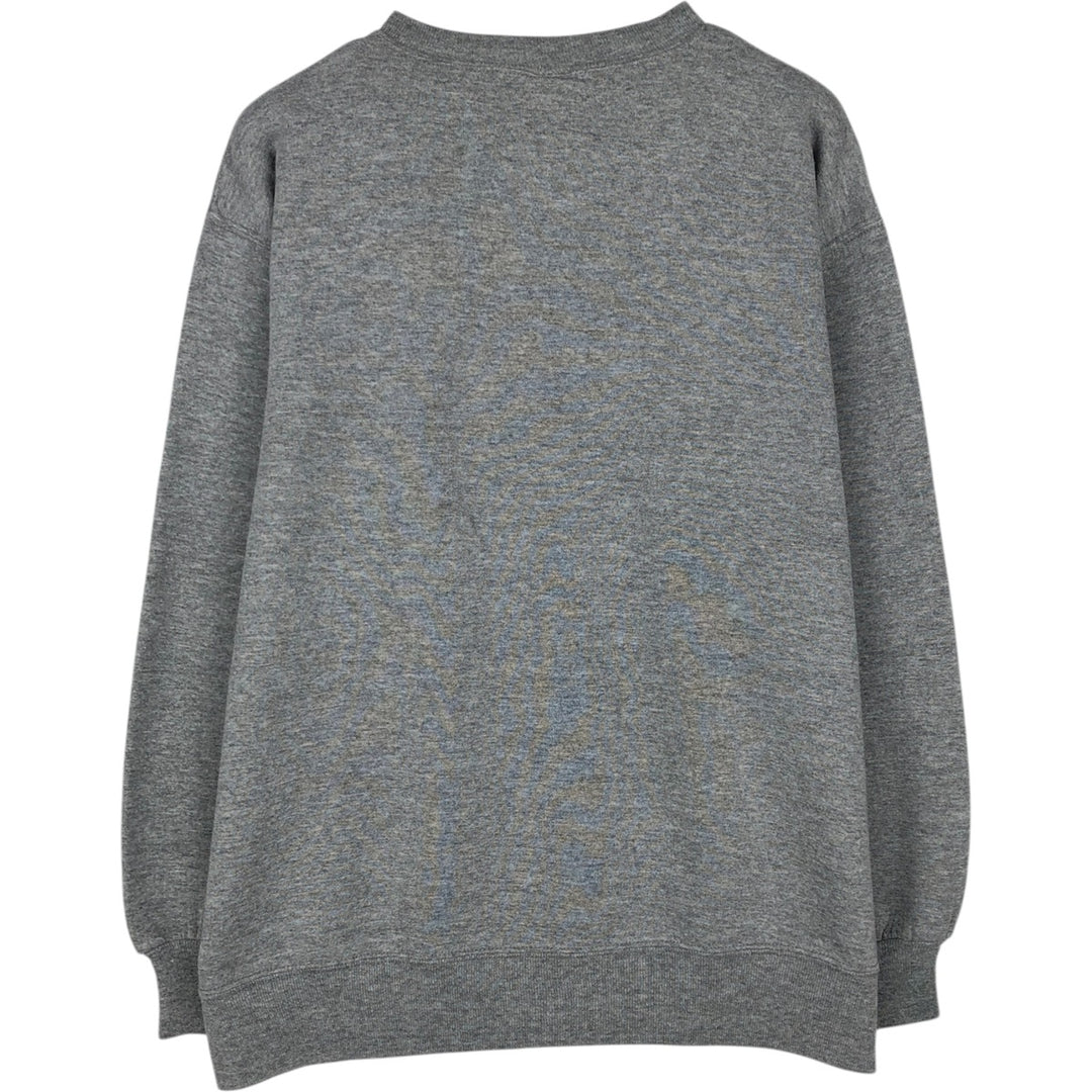 90'S Russell plain blank sweatshirt, sweatshirt, made in USA, men's XL size, vintage polyester gray type Vintage Second Hand