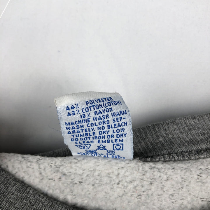 90'S Russell plain blank sweatshirt, sweatshirt, made in USA, men's XL size, vintage polyester gray type Vintage Second Hand