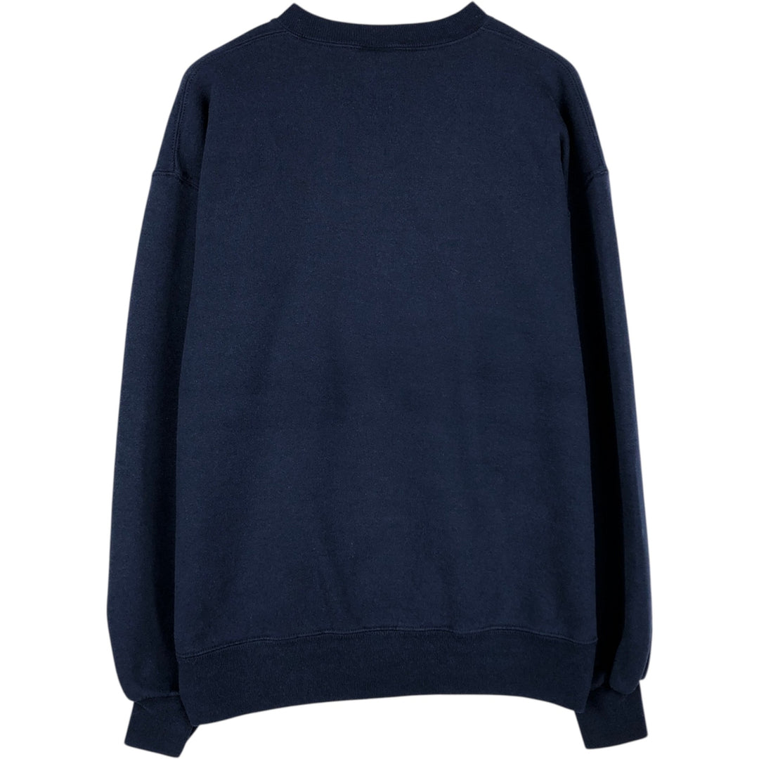 90'S Russell plain blank sweatshirt, sweatshirt, made in USA, men's size L, vintage cotton navy blue type Vintage Second Hand