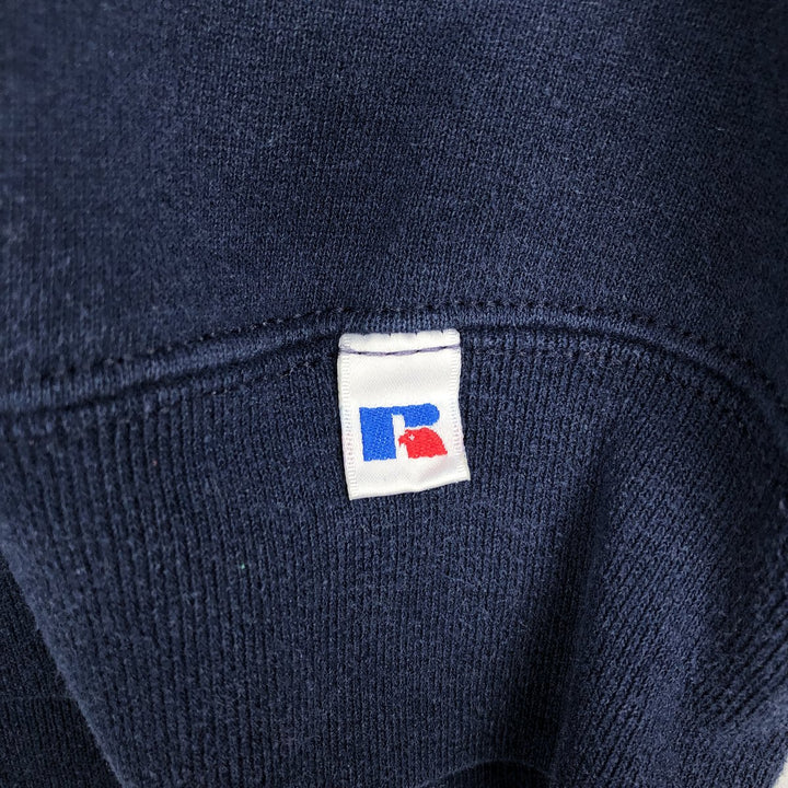 90'S Russell plain blank sweatshirt, sweatshirt, made in USA, men's size L, vintage cotton navy blue type Vintage Second Hand