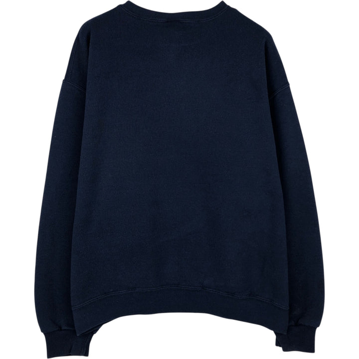 90'S Russell plain blank sweatshirt, sweatshirt, men's XL size, vintage cotton navy blue type Vintage Second Hand