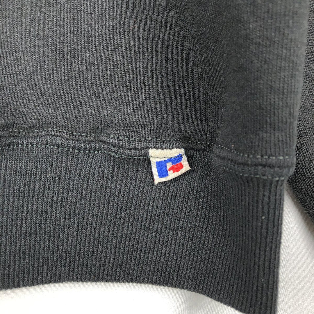 80s-90'S Russell plain blank sweatshirt, sweatshirt, made in USA, men's size L, vintage polyester black type Vintage Second Hand