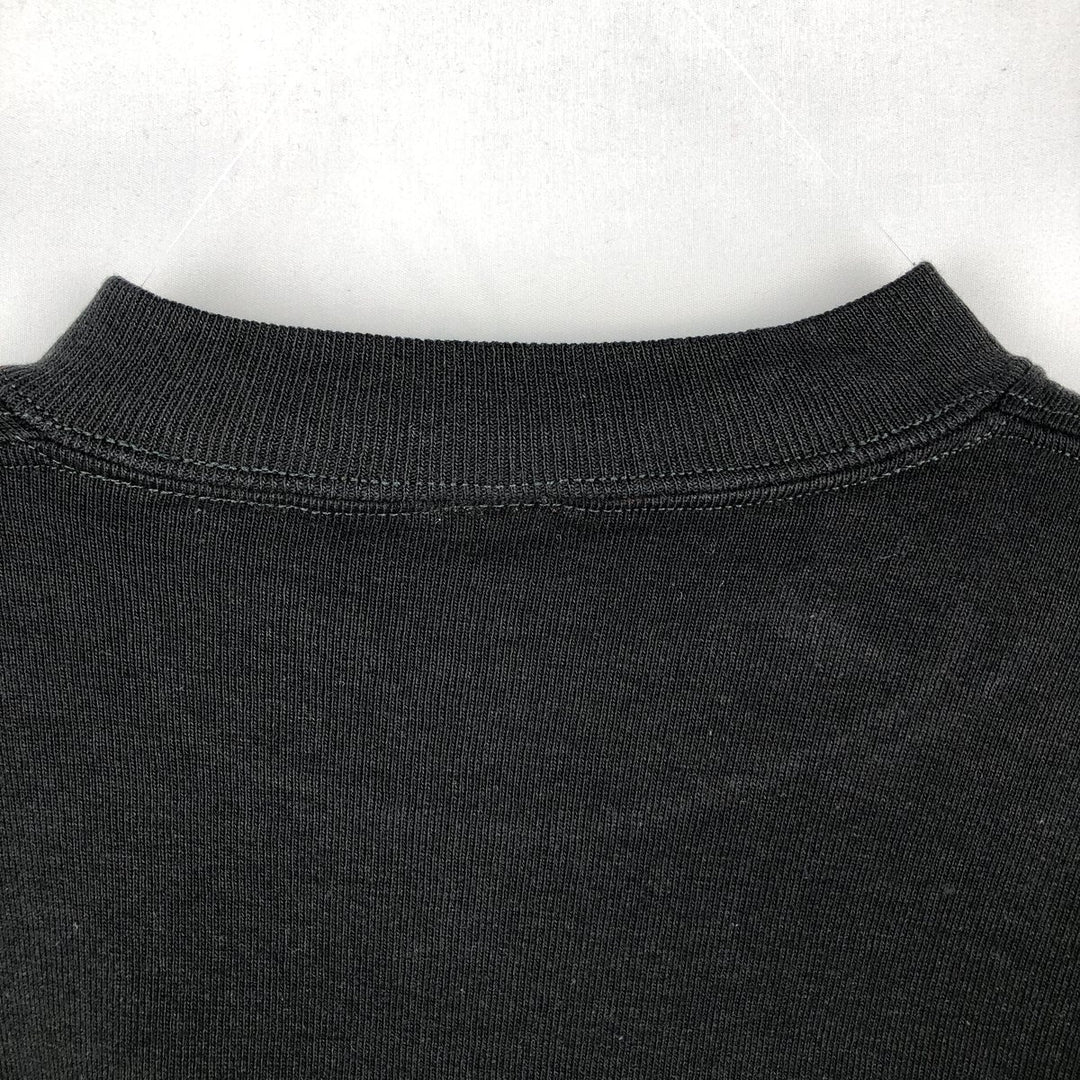 80s-90'S Russell plain blank sweatshirt, sweatshirt, made in USA, men's size L, vintage polyester black type Vintage Second Hand