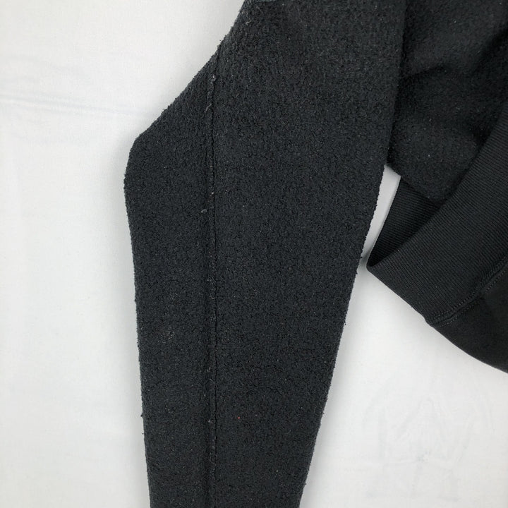 80s-90'S Russell plain blank sweatshirt, sweatshirt, made in USA, men's size L, vintage polyester black type Vintage Second Hand