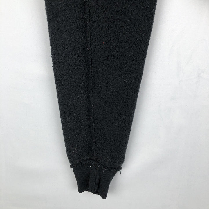 80s-90'S Russell plain blank sweatshirt, sweatshirt, made in USA, men's size L, vintage polyester black type Vintage Second Hand