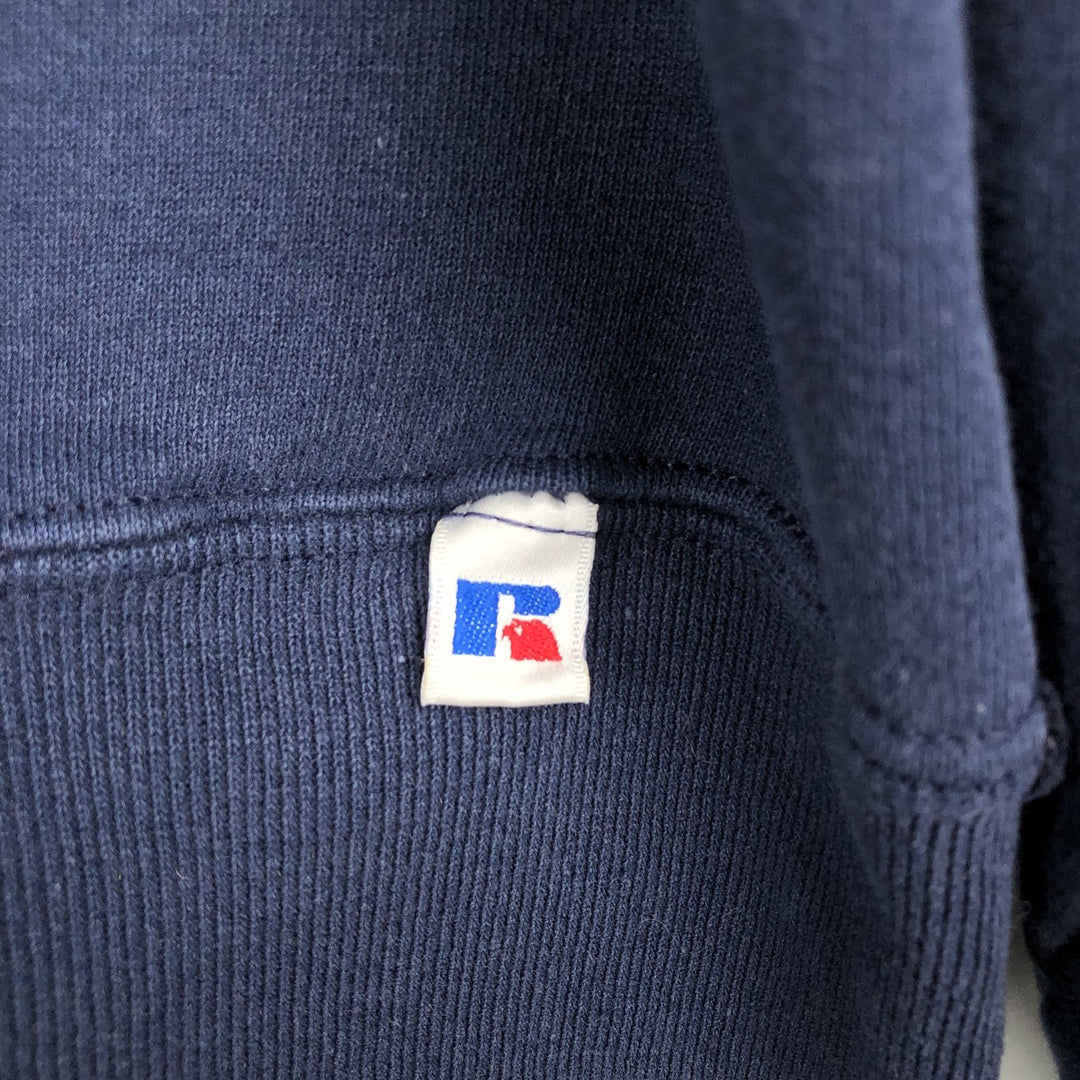 90'S Russell plain blank sweatshirt, sweatshirt, men's XL size, vintage cotton navy blue type Vintage Second Hand