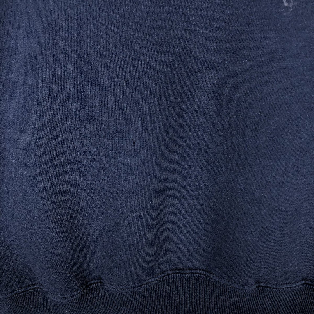90'S Russell plain blank sweatshirt, sweatshirt, men's XL size, vintage cotton navy blue type Vintage Second Hand