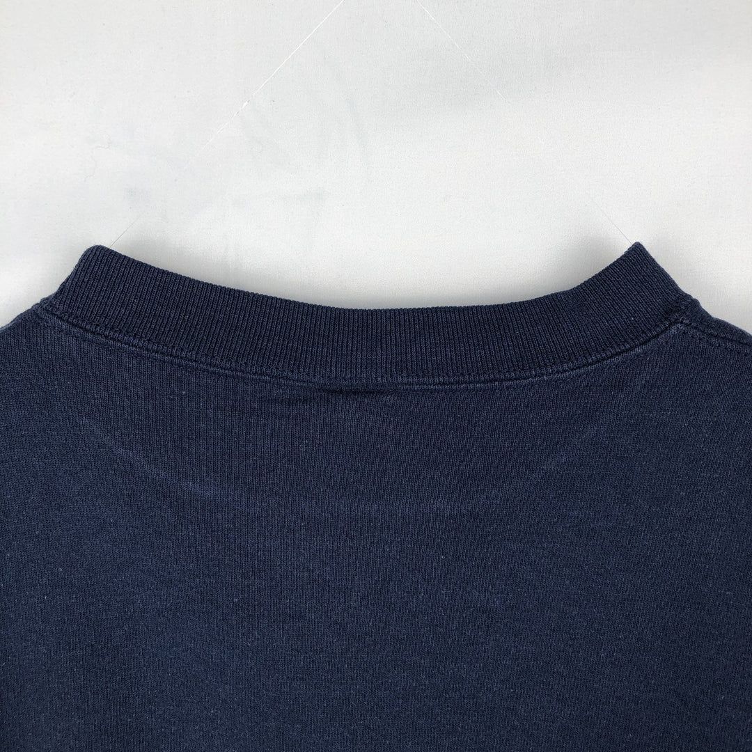 90'S Russell plain blank sweatshirt, sweatshirt, men's XL size, vintage cotton navy blue type Vintage Second Hand