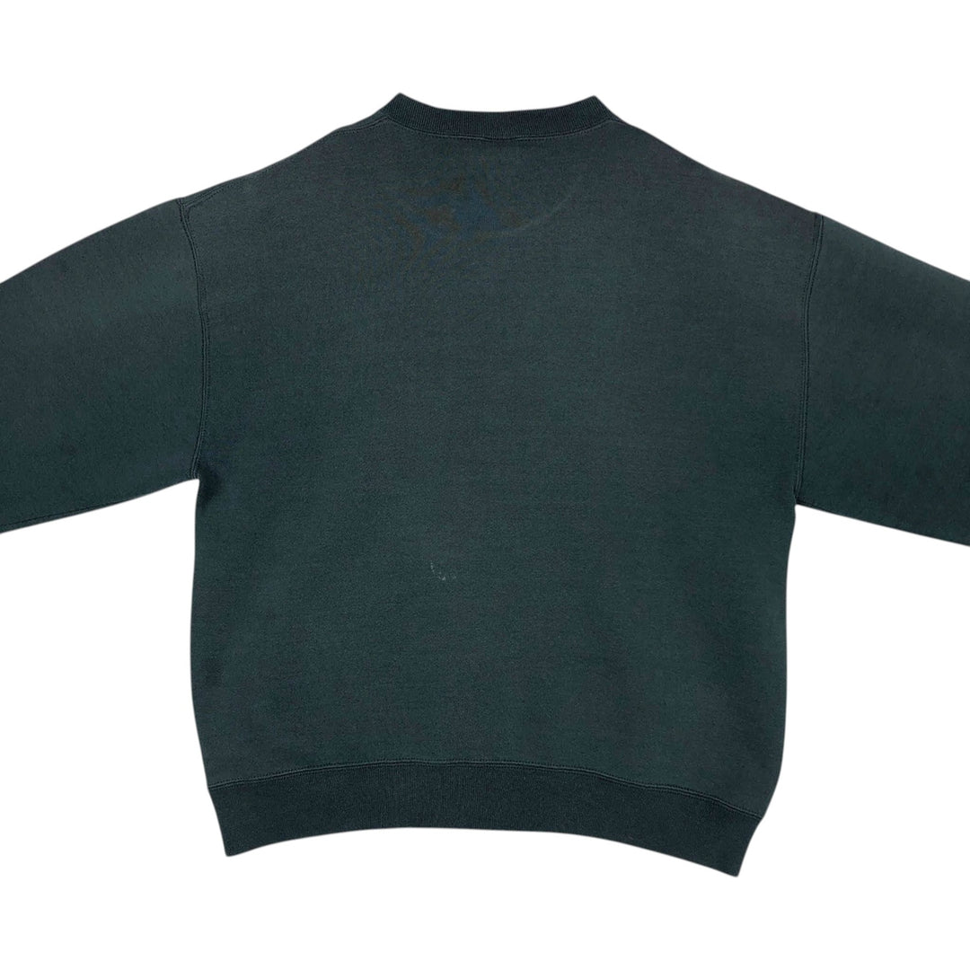 90'S Russell plain blank sweatshirt, sweatshirt, made in USA, men's size L, vintage cotton Green type dark green Vintage Second Hand