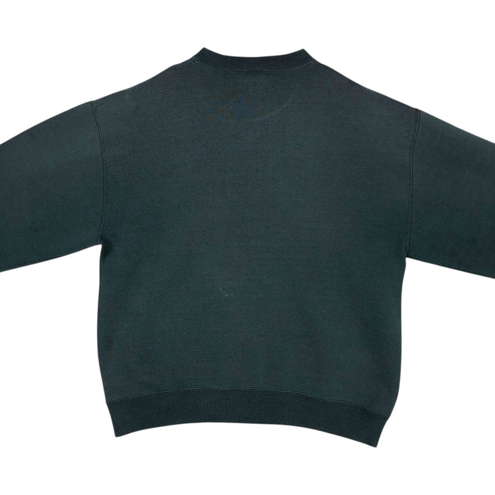 90'S Russell plain blank sweatshirt, sweatshirt, made in USA, men's size L, vintage cotton Green type dark green Vintage Second Hand
