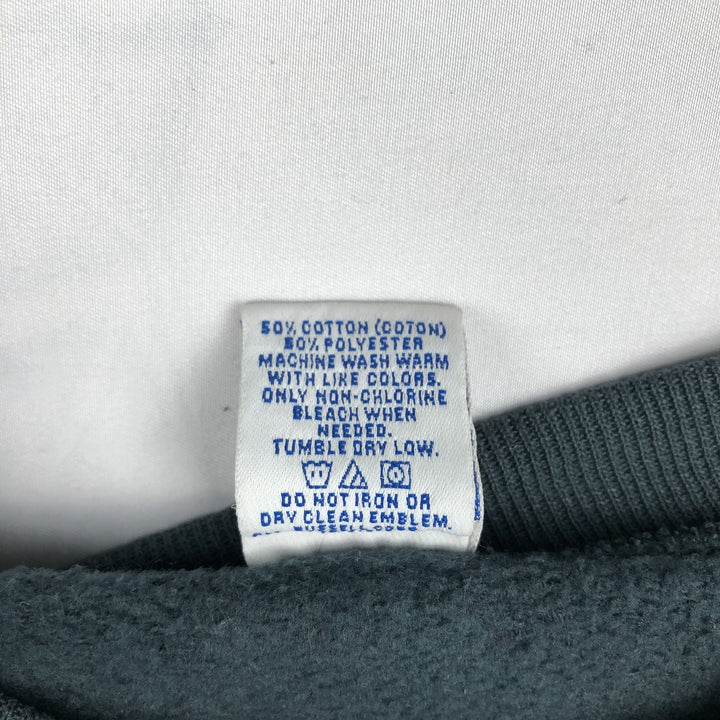 90'S Russell plain blank sweatshirt, sweatshirt, made in USA, men's size L, vintage cotton Green type dark green Vintage Second Hand
