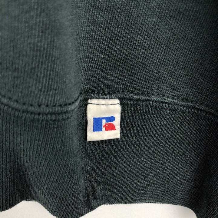 90'S Russell plain blank sweatshirt, sweatshirt, made in USA, men's size L, vintage cotton Green type dark green Vintage Second Hand