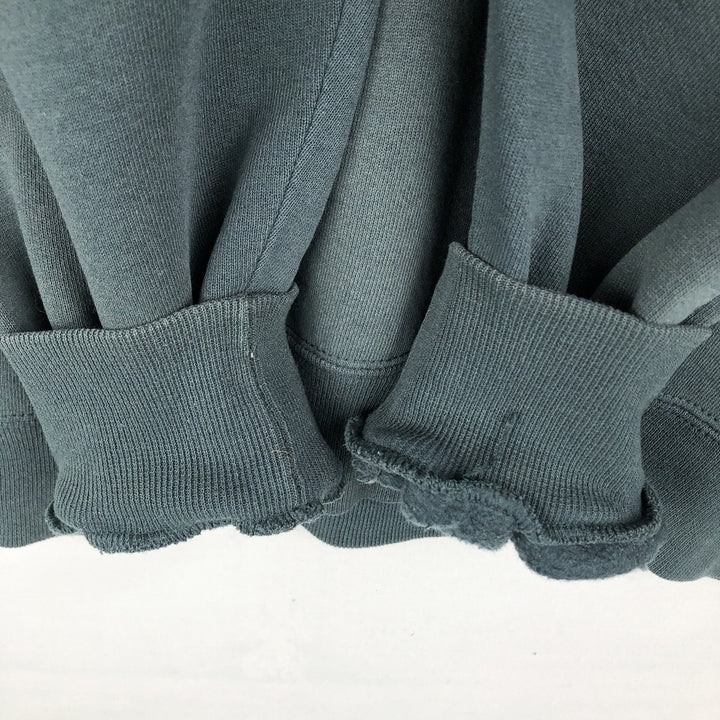 90'S Russell plain blank sweatshirt, sweatshirt, made in USA, men's size L, vintage cotton Green type dark green Vintage Second Hand
